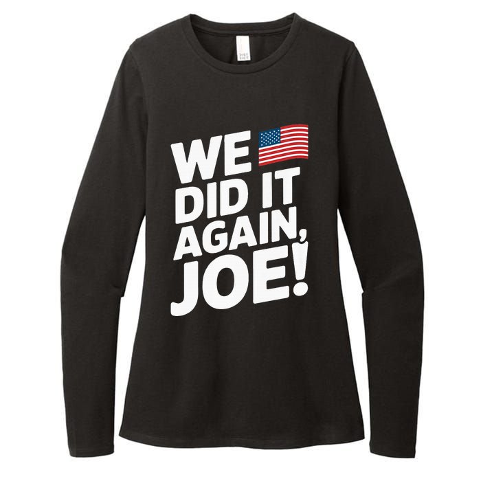 Kamala Wins 2024 We Did It Again Joe! Premium Womens CVC Long Sleeve Shirt