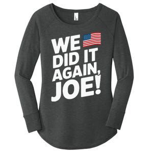 Kamala Wins 2024 We Did It Again Joe! Premium Women's Perfect Tri Tunic Long Sleeve Shirt