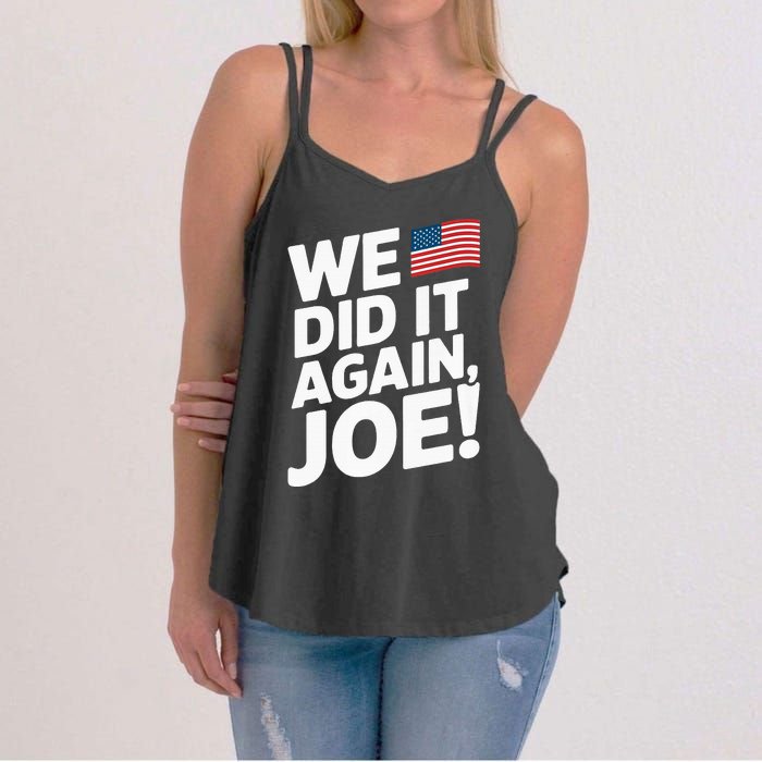 Kamala Wins 2024 We Did It Again Joe! Premium Women's Strappy Tank