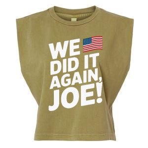 Kamala Wins 2024 We Did It Again Joe! Premium Garment-Dyed Women's Muscle Tee