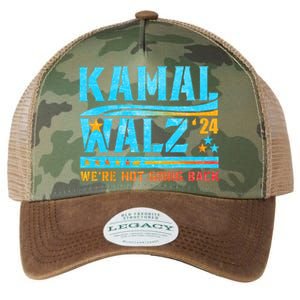 Kamala Waltz 2024 WeRe Not Going Back Harris Election Team Legacy Tie Dye Trucker Hat