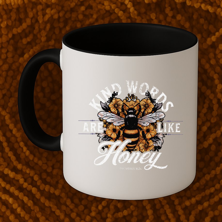 Kind Words Are Like Honey Bible Verse Christian Prayer Mug