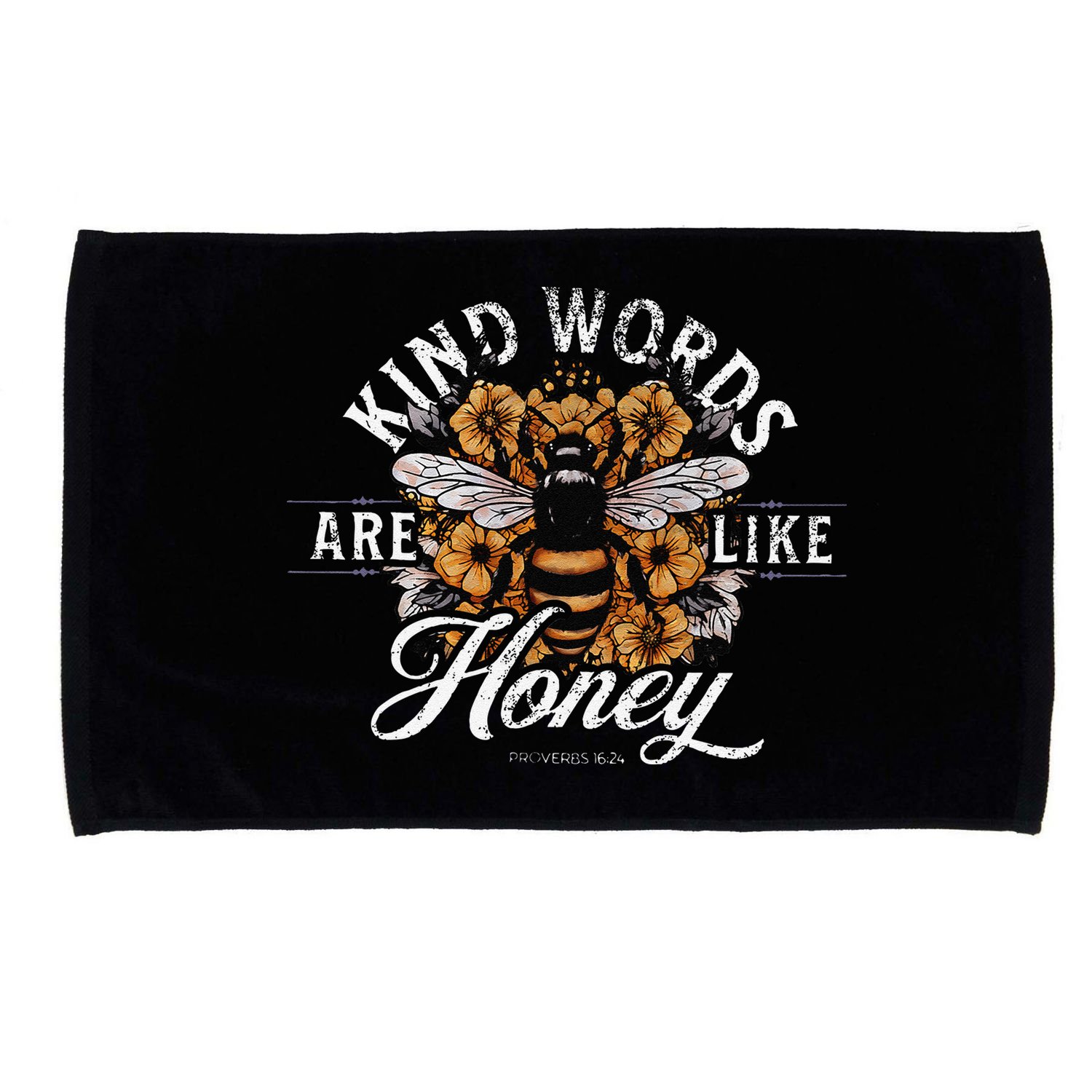 Kind Words Are Like Honey Bible Verse Christian Prayer Microfiber Hand Towel