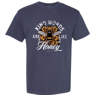 Kind Words Are Like Honey Bible Verse Christian Prayer Garment-Dyed Heavyweight T-Shirt