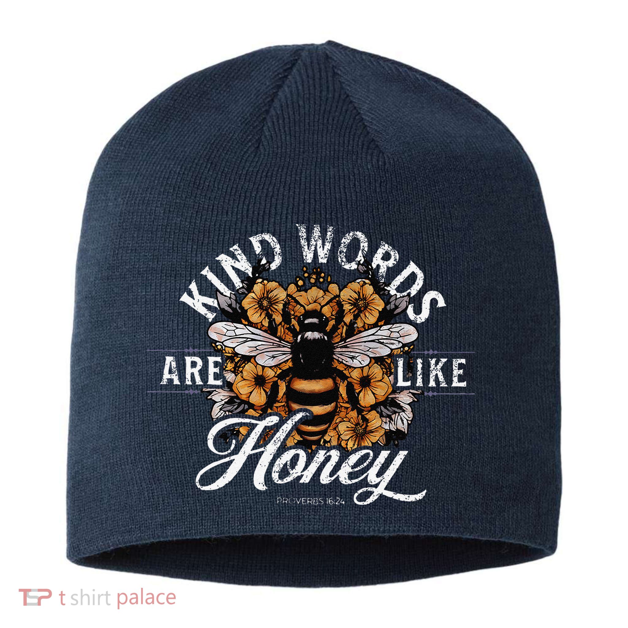 Kind Words Are Like Honey Bible Verse Christian Prayer Sustainable Beanie