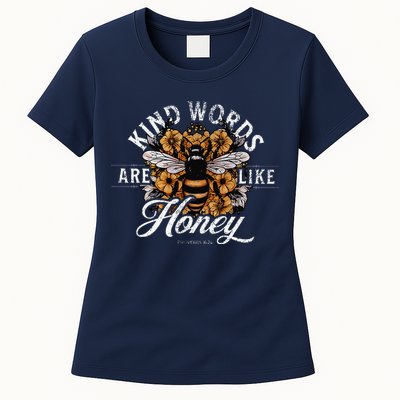 Kind Words Are Like Honey Bible Verse Christian Prayer Womens T-Shirt