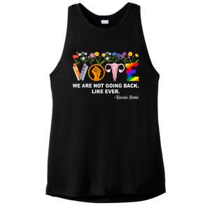 Kamala We Are Not Going Back Like Ever Feminist Human Rights Ladies PosiCharge Tri-Blend Wicking Tank