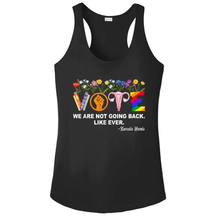 Kamala We Are Not Going Back Like Ever Feminist Human Rights Ladies PosiCharge Competitor Racerback Tank