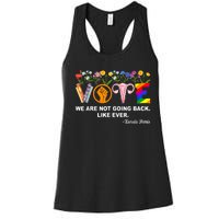 Kamala We Are Not Going Back Like Ever Feminist Human Rights Women's Racerback Tank