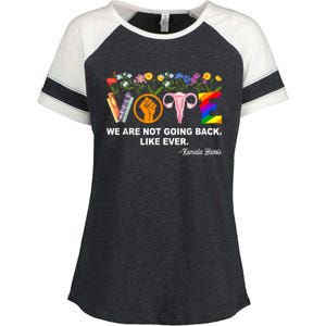 Kamala We Are Not Going Back Like Ever Feminist Human Rights Enza Ladies Jersey Colorblock Tee