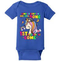 Kindergarten We Are Done 1St Grade Unicorn Gift Baby Bodysuit