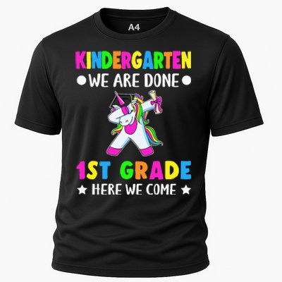 Kindergarten we are done first grade here we come Cooling Performance Crew T-Shirt