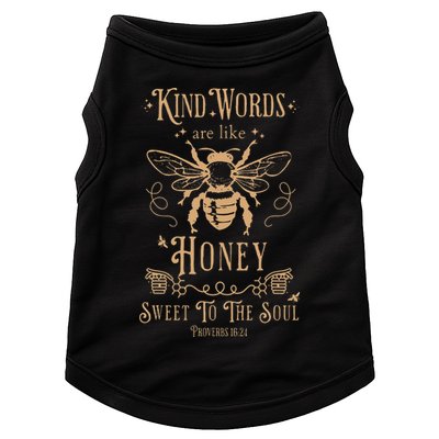 Kind Words Are Like Honey Bible Verse Christian Prayer Doggie Tank