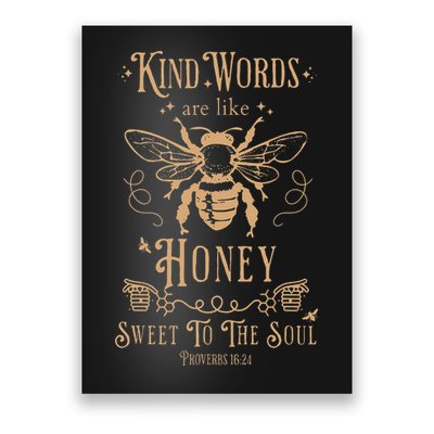 Kind Words Are Like Honey Bible Verse Christian Prayer Poster