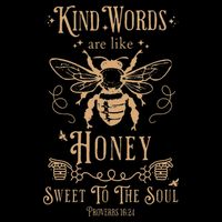 Kind Words Are Like Honey Bible Verse Christian Prayer Womens Tank Top