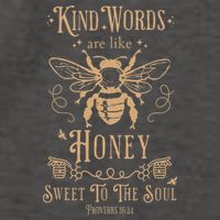 Kind Words Are Like Honey Bible Verse Christian Prayer Vector Backpack