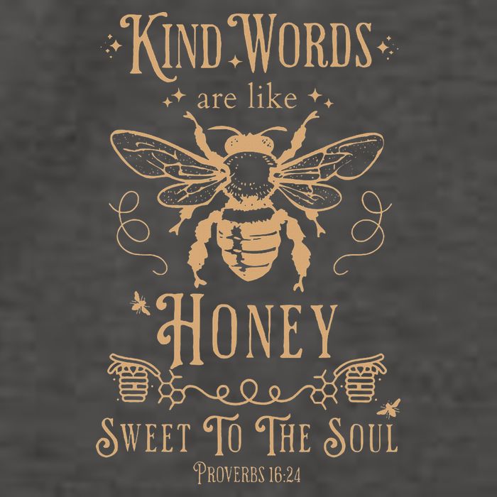 Kind Words Are Like Honey Bible Verse Christian Prayer Vector Backpack