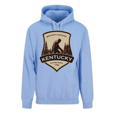 Kentucky With A Bigfoot Or A Sasquatch Unisex Surf Hoodie