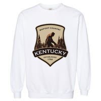 Kentucky With A Bigfoot Or A Sasquatch Garment-Dyed Sweatshirt