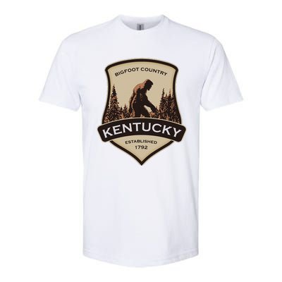 Kentucky With A Bigfoot Or A Sasquatch Softstyle CVC T-Shirt