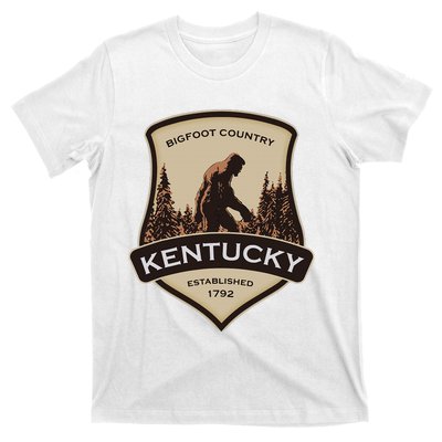 Kentucky With A Bigfoot Or A Sasquatch T-Shirt