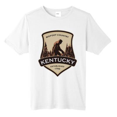 Kentucky With A Bigfoot Or A Sasquatch Tall Fusion ChromaSoft Performance T-Shirt