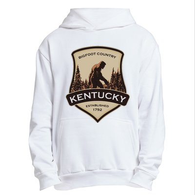 Kentucky With A Bigfoot Or A Sasquatch Urban Pullover Hoodie