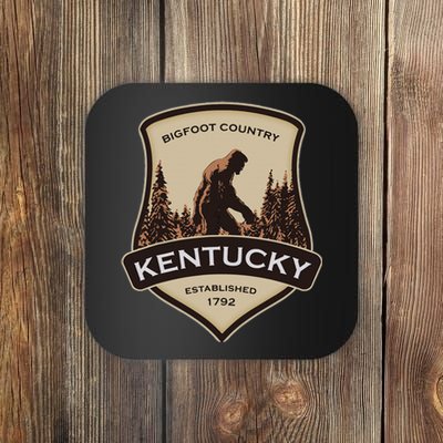 Kentucky With A Bigfoot Or A Sasquatch Coaster