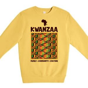 Kwanzaa Family Community Culture Premium Crewneck Sweatshirt