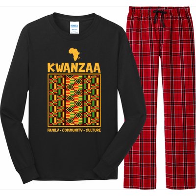 Kwanzaa Family Community Culture Long Sleeve Pajama Set