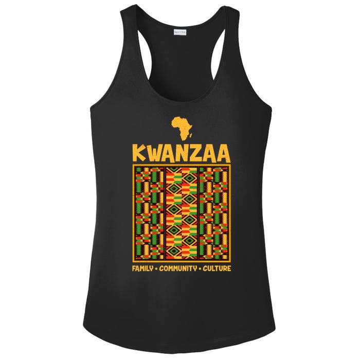 Kwanzaa Family Community Culture Ladies PosiCharge Competitor Racerback Tank