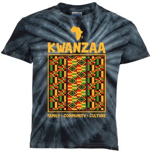 Kwanzaa Family Community Culture Kids Tie-Dye T-Shirt