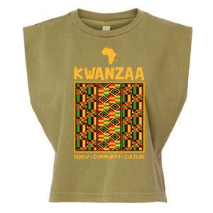 Kwanzaa Family Community Culture Garment-Dyed Women's Muscle Tee