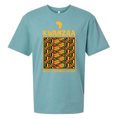 Kwanzaa Family Community Culture Sueded Cloud Jersey T-Shirt