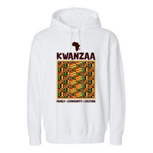 Kwanzaa Family Community Culture Garment-Dyed Fleece Hoodie