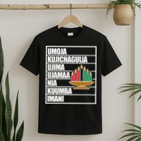 Kwanzaa Holiday Principles Kinara Candles T-Shirt
