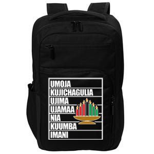 Kwanzaa Holiday Principles Kinara Candles Impact Tech Backpack