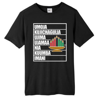 Kwanzaa Holiday Principles Kinara Candles Tall Fusion ChromaSoft Performance T-Shirt