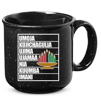 Kwanzaa Holiday Principles Kinara Candles 15oz Campfire Ceramic Mug