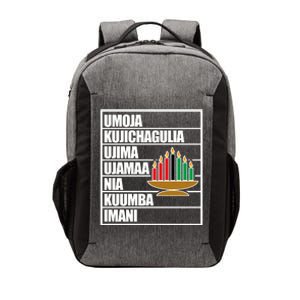 Kwanzaa Holiday Principles Kinara Candles Vector Backpack