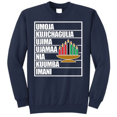 Kwanzaa Holiday Principles Kinara Candles Sweatshirt