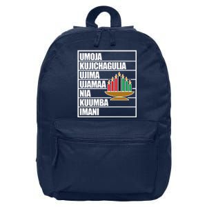 Kwanzaa Holiday Principles Kinara Candles 16 in Basic Backpack