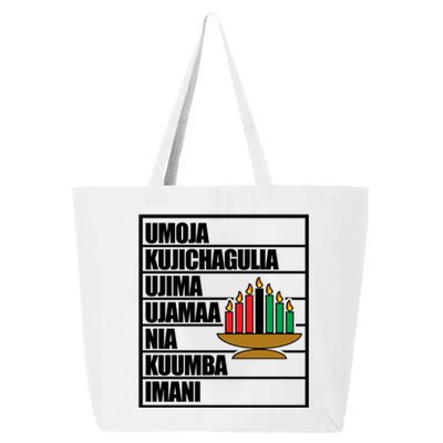 Kwanzaa Holiday Principles Kinara Candles 25L Jumbo Tote