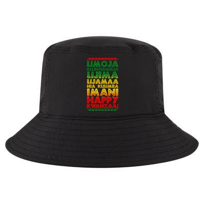 Kwanzaa Holiday Principles Traditional Colors Cool Comfort Performance Bucket Hat