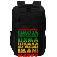 Kwanzaa Holiday Principles Traditional Colors Impact Tech Backpack