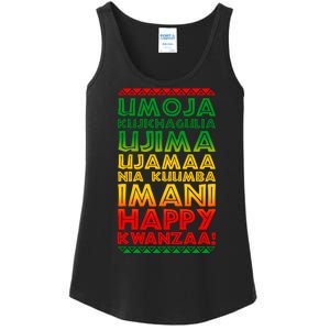 Kwanzaa Holiday Principles Traditional Colors Ladies Essential Tank