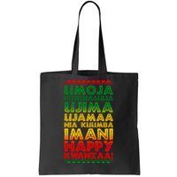 Kwanzaa Holiday Principles Traditional Colors Tote Bag