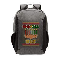 Kwanzaa is Lit Kinara Candles Ugly Kwanzaa Sweater Vector Backpack