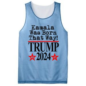 Kamala Was Born That Way Trump 2024 Mesh Reversible Basketball Jersey Tank