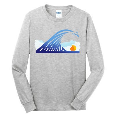 Kamala Wave Blue Wave Over Trump Tall Long Sleeve T-Shirt